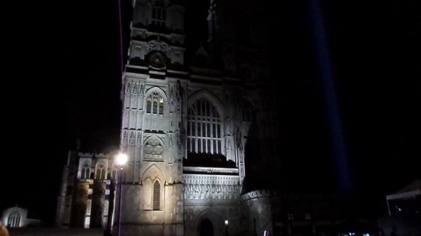 Lights going out at Westminster Abbey